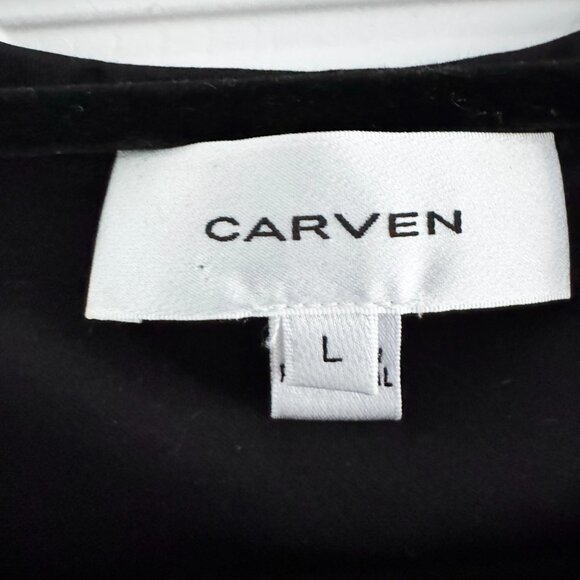 Carven Lace Trimmed Tank Top in Black, size Large (fits M/L) - Picture 2 of 4